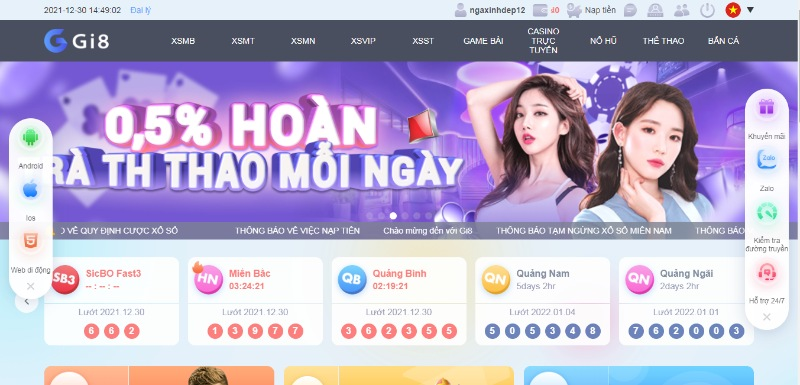 Gi8 &ndash; Nh&agrave; c&aacute;i l&ocirc; đề si&ecirc;u uy t&iacute;n với tỷ lệ cược 1 ăn 99